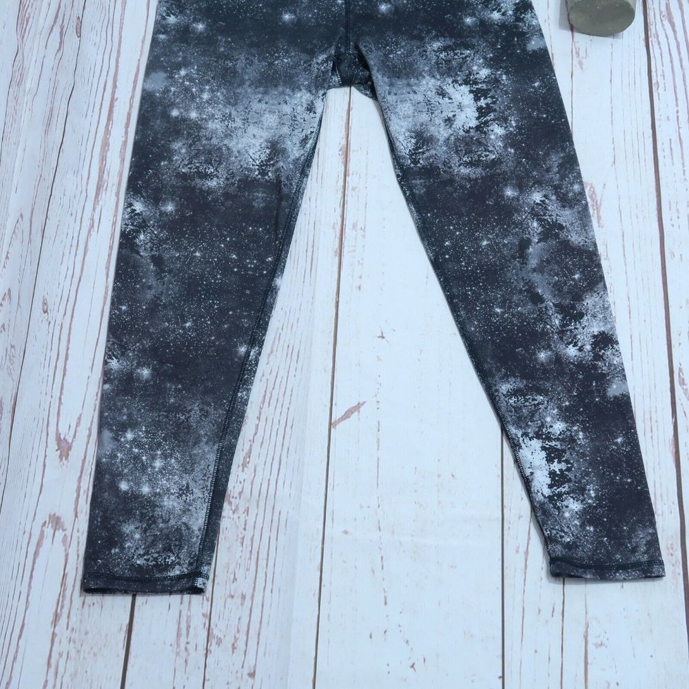 Skechers Galaxy Black White Workout Gym Leggings Woemns Size Large - Picture 5 of 7